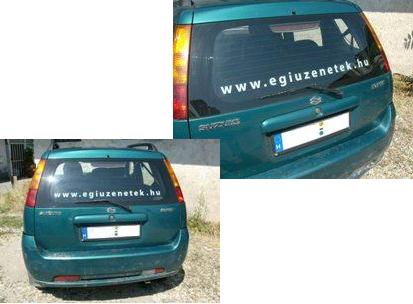 ÉGI üzenetek automatrica hátsó szélvédőre 4