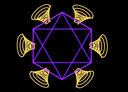 Merkaba meditációs kép